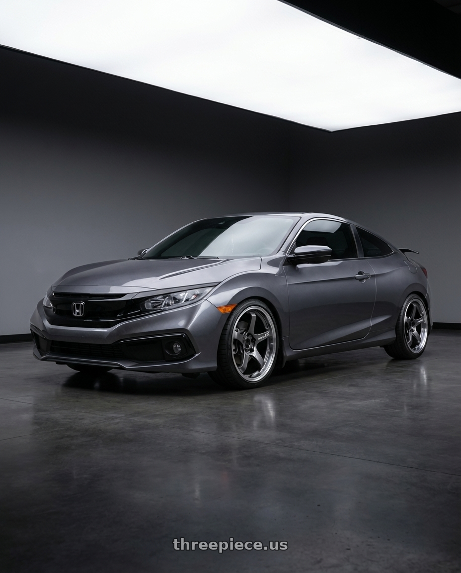 2019 honda civic coupe with Advan Racing GT BEYOND 5x120 19x9.0 +50 MACHINING & HYPER PLATINUM BLACK wheels