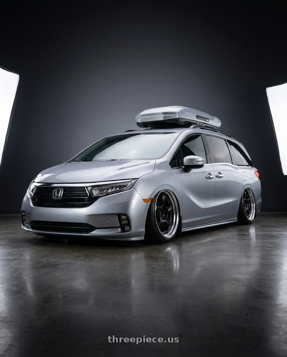 2024 Honda Odyssey with SSR Professor SP1 5x120 20X8+37 SL Disk Black wheels
