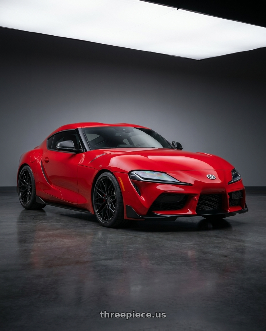 2023 Toyota GR Supra with Avant Garde Wheels M520R 5X112 19x9.5 +40 Gloss Black wheels