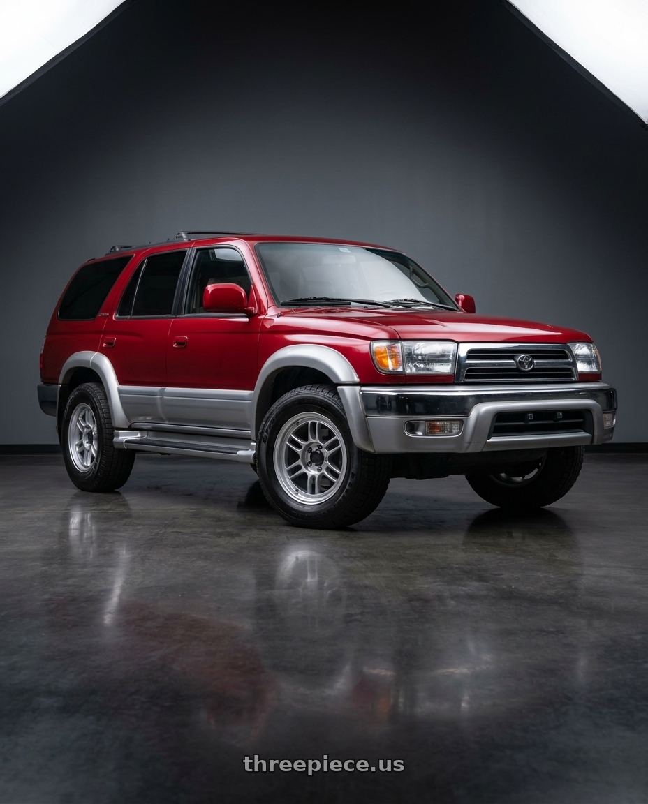 1997 Toyota 4Runner limited Sunfire with Enkei RPT1 6x135 17x9+12 Silver wheels