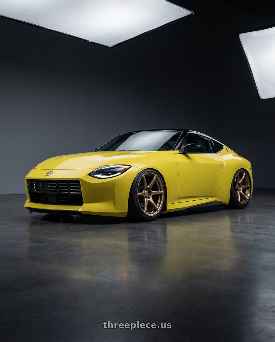 2024 Nissan Z with Kansei K11B Tandem 5x114.3 19x10.5 12 Bronze wheels