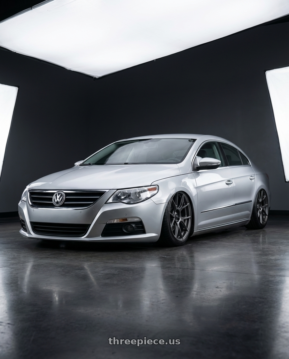 2015 Volkswagen CC with Konig Ampliform 5x112 19x8.5+32 Dark Metallic Graphite wheels