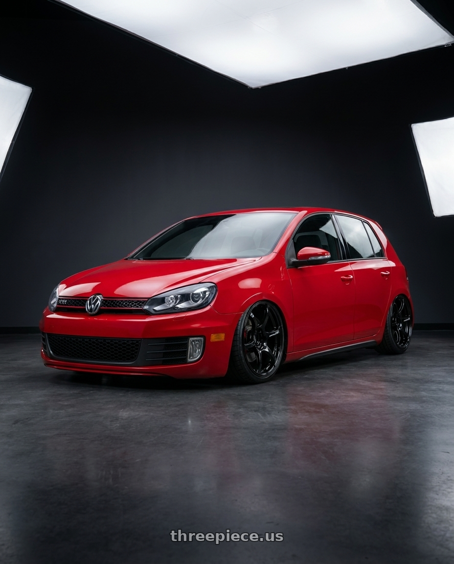 2012 Vw Gt with Advan RGIII 5x112 19x8.5+45 Gloss Black wheels