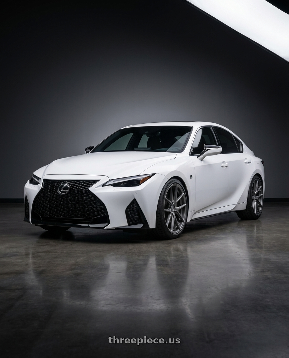 2024 Lexus IS 350 with Avant Garde Wheels M510 5X114.3 19x9.5 +40 Dolphin Grey wheels