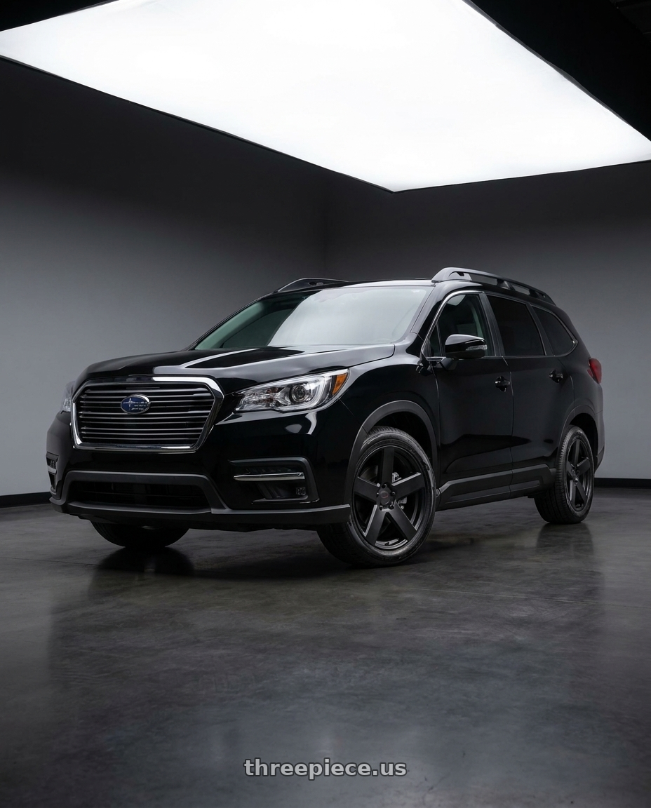 2025 Subaru Ascent Black with TSW BRISTOL 5X114.3 20X8.5 +40 MATTE BLACK wheels