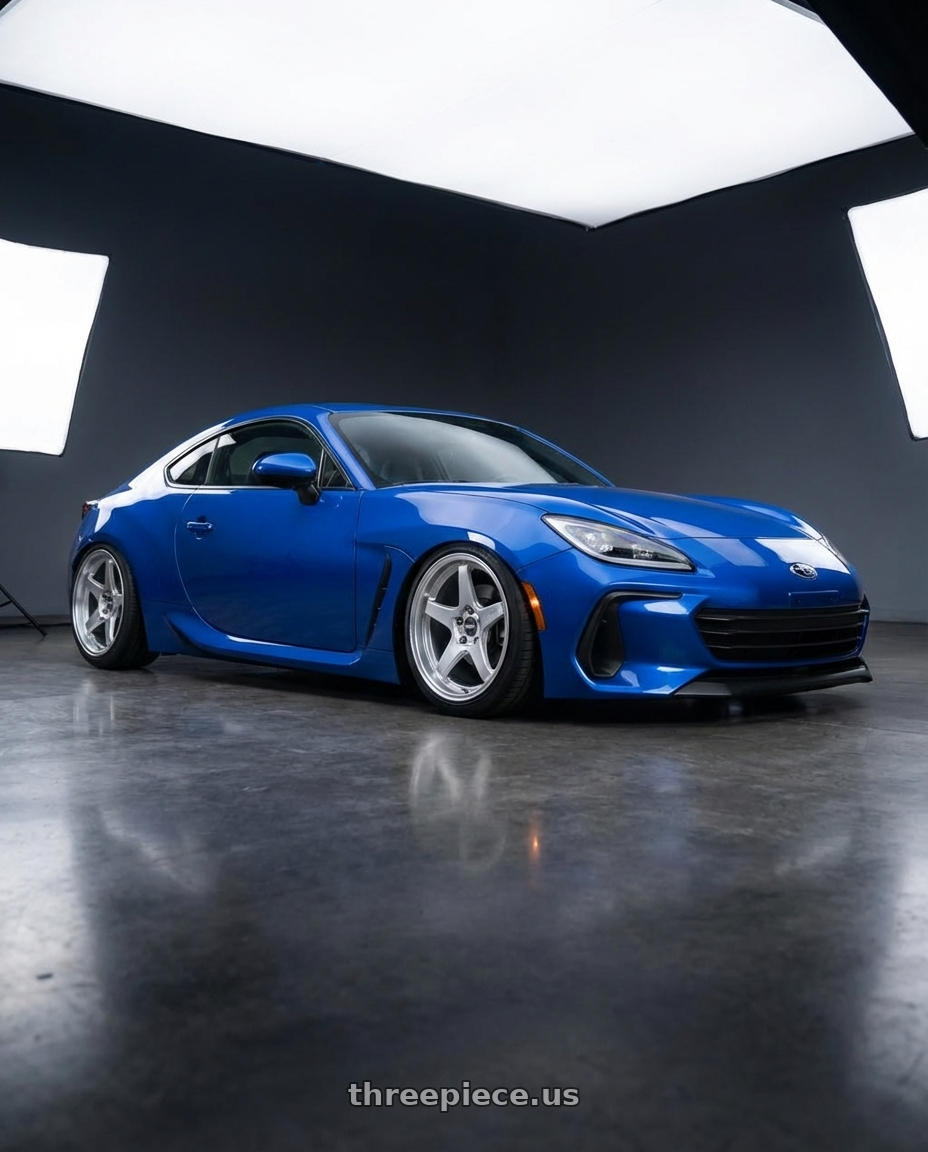 2024 Subaru BRZ with ESR Wheels APEX SERIES AP5 5x114.3 18x10.5 +22 Hyper Silver wheels