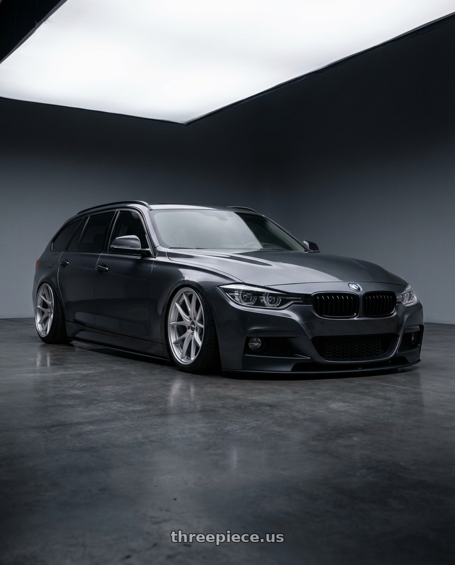 2016 BMW 3 Series F30 with ESR Wheels APEX SERIES AP5 5x120 19x8.5 +30 Hyper Silver wheels