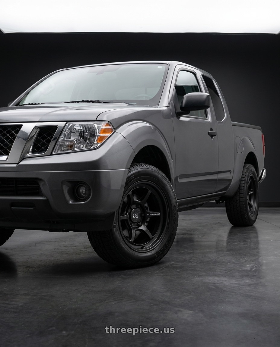 2021 Nissan Frontier SV with Black Rhino SHOGUN 6X114.3 17X8.5 +20 MATTE BLACK wheels