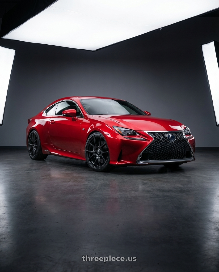 2018 Lexus RC F with Forgestar CF5V 5x114.3 19x9 +35 Satin Black wheels