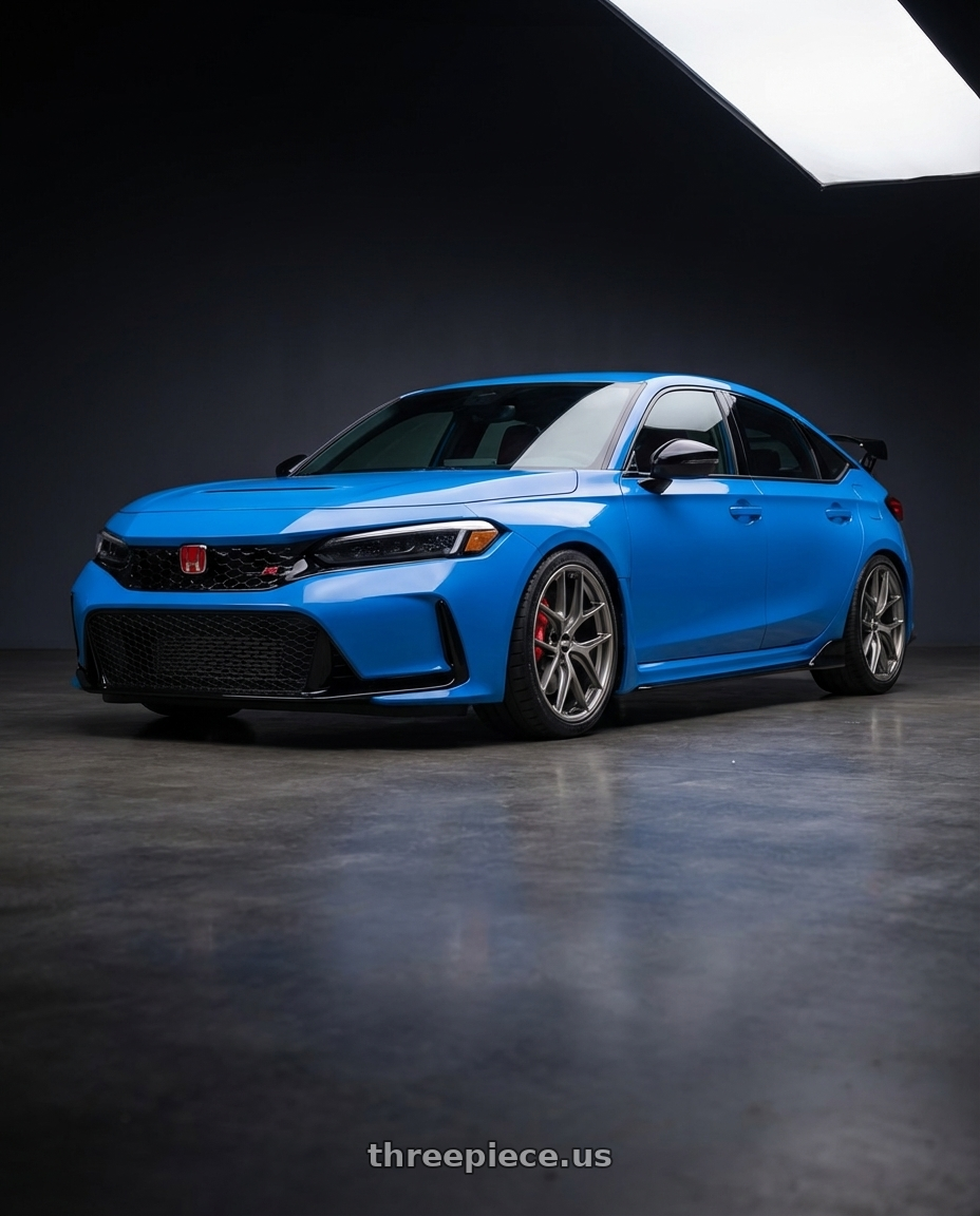 2024 Honda Civic Type R with BBS CC-R 5x120 19x9.5+40 Satin Platinum wheels