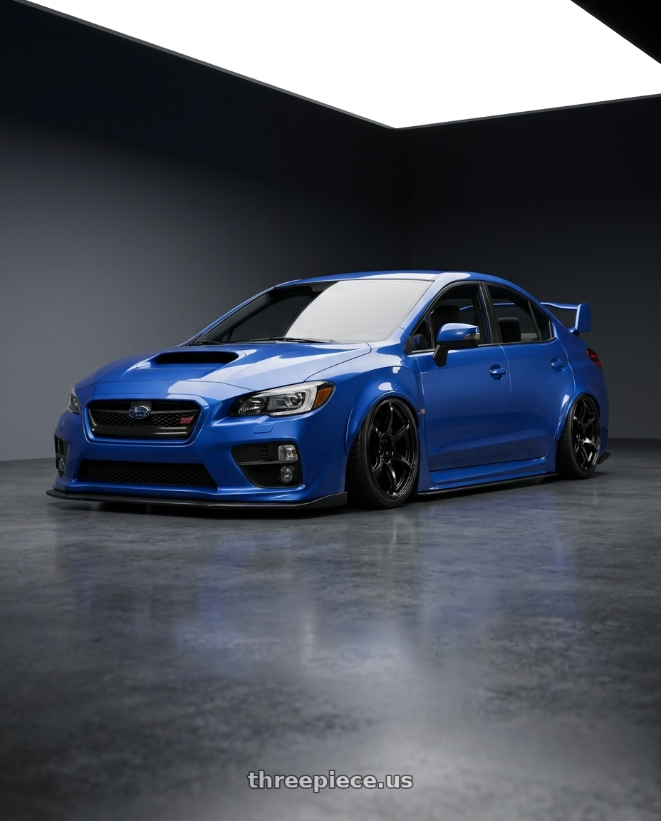 2013 Subaru WRX STI with Advan RGIII 5x114.3 18x8.0+37 Gloss Black wheels