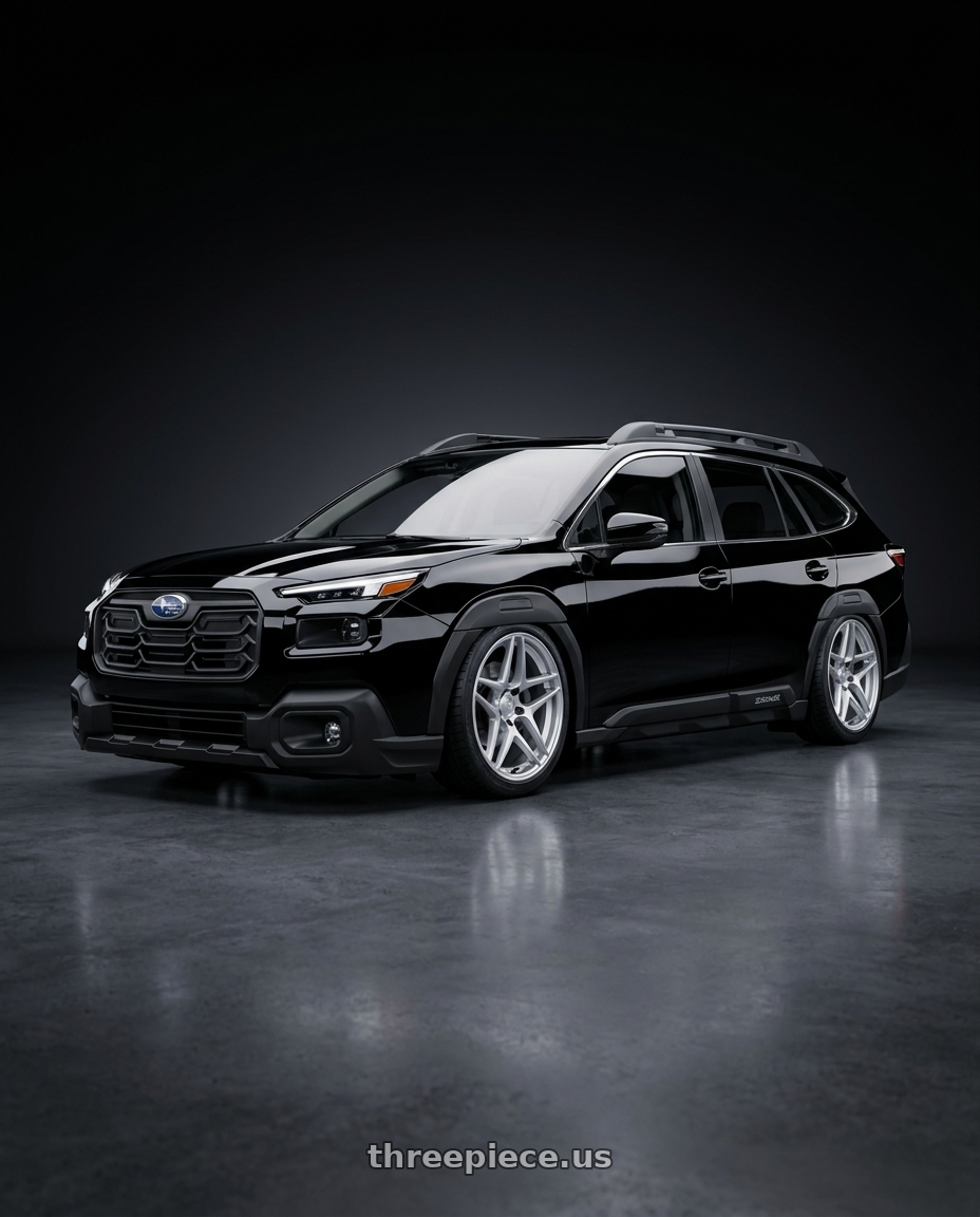 2026 subaru outback with Kansei K15H Astro 5x114.3 19x9.5 22 Hyper Silver wheels