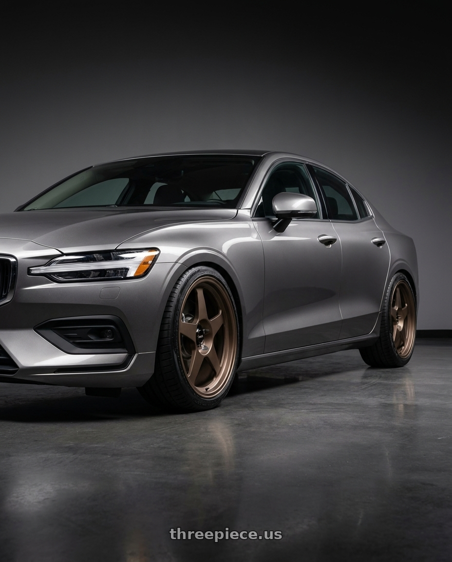 2019 volvo s60 t6 with R6061 Forged R1 5x108 18X8.5 +35 Matte Bronze wheels