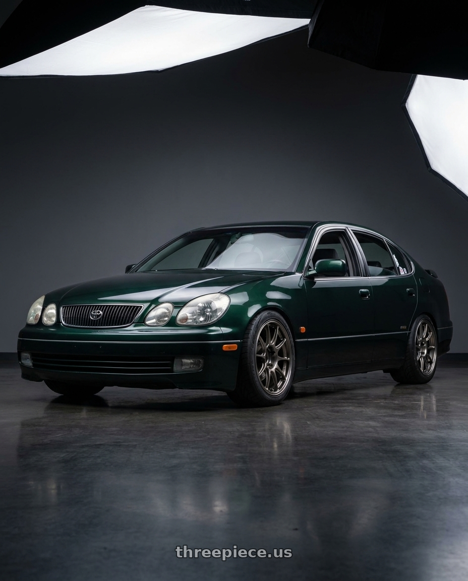 1998 toyota aristo with WedsSport TC105X 5x114.3 18x9.5+35 EJ Titan Face: R wheels
