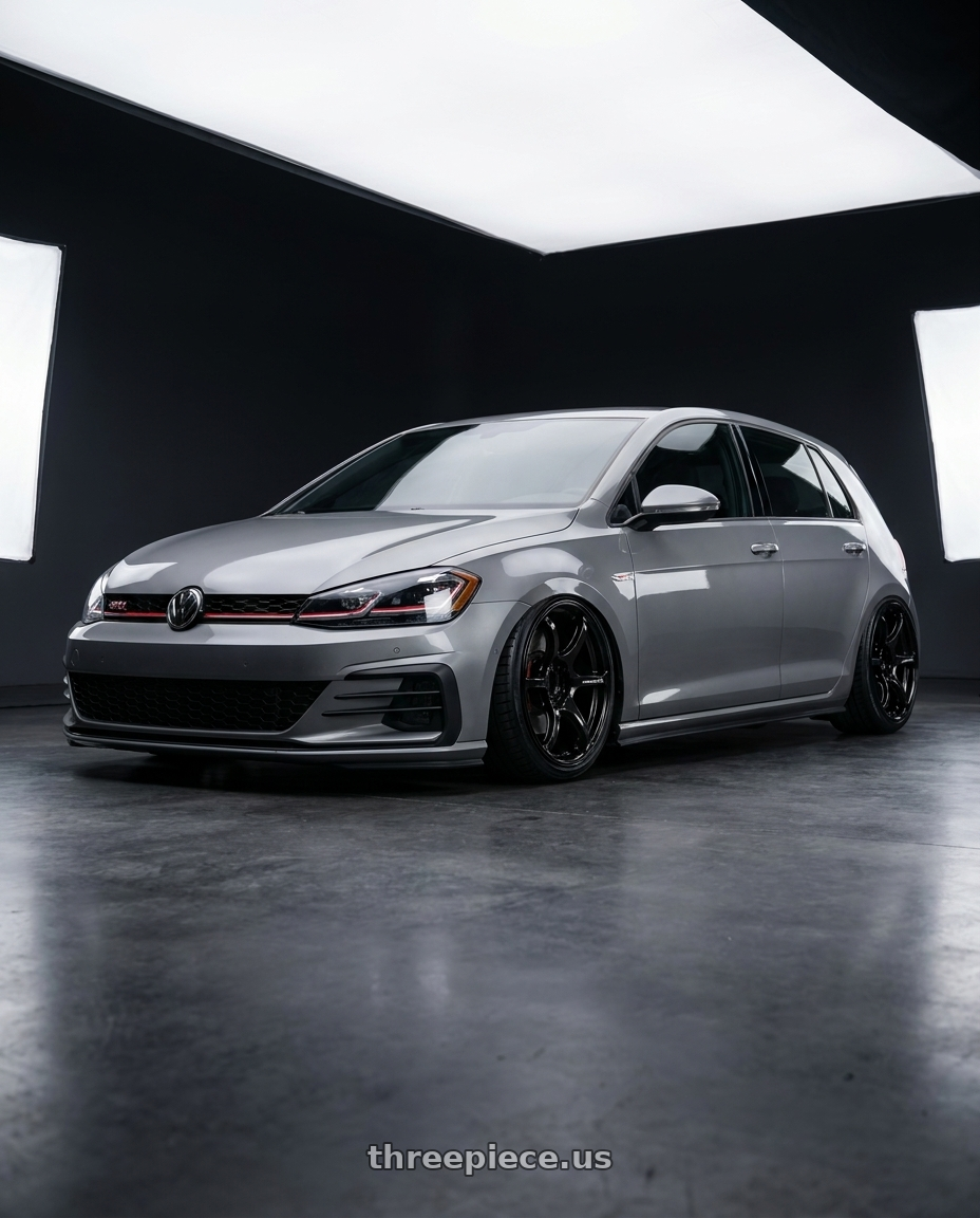 2019 Volkswagen GTI MK7 with Advan RGIII 5x112 19x8.5+45 Gloss Black wheels