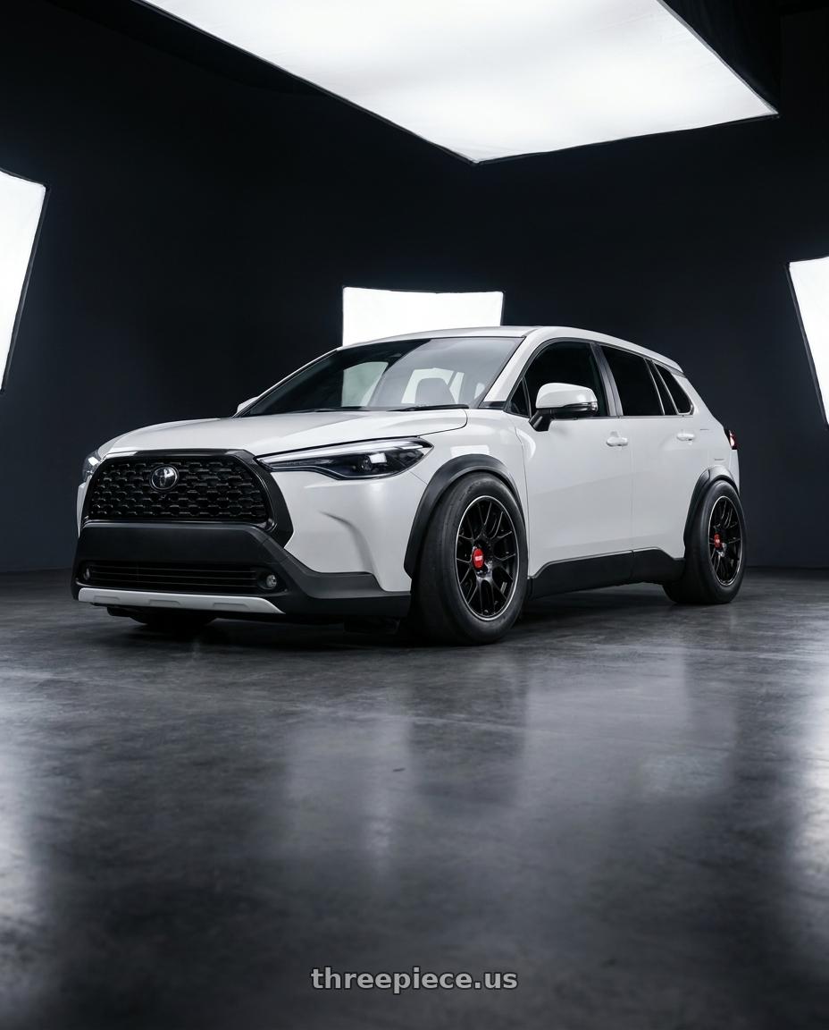 Toyota cross 2022 with BBS CH-R 5x130 19x12 +45 Satin Black Polished Rim Protector wheels