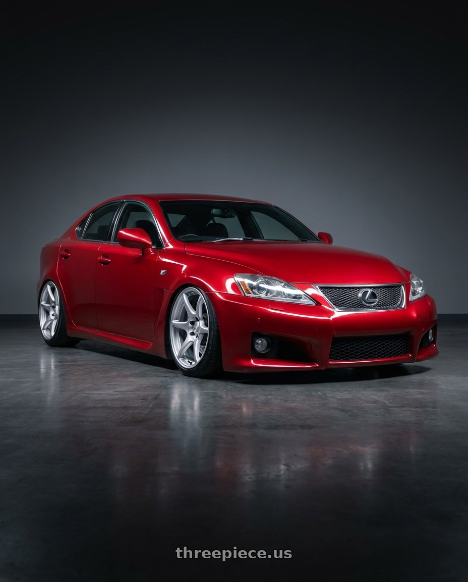 2012 Lexus IS-F with Kansei K11S Tandem 5x114.3 19x9.5 22 Hyper Silver wheels