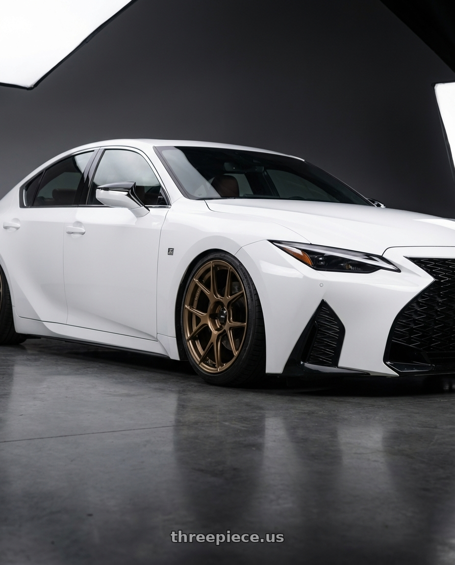 2018 Lexus IS 350 F Sport with Konig Ampliform 5x114.3 19x9.5+35 Gloss Bronze wheels