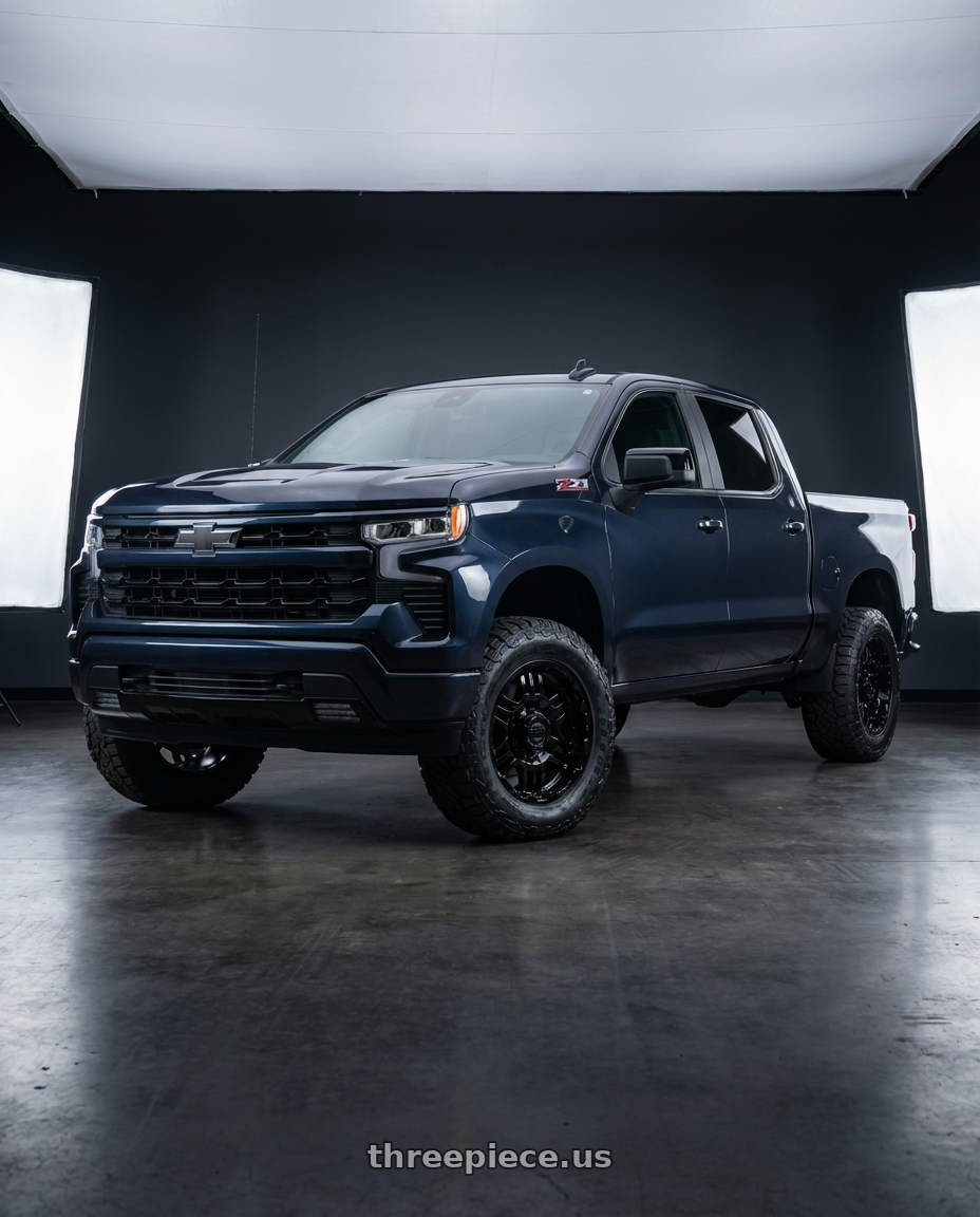 2023 Chevrolet Silverado 1500 with Gear Off Road 713B 6x139.7 20x9 +10 Gloss Black wheels