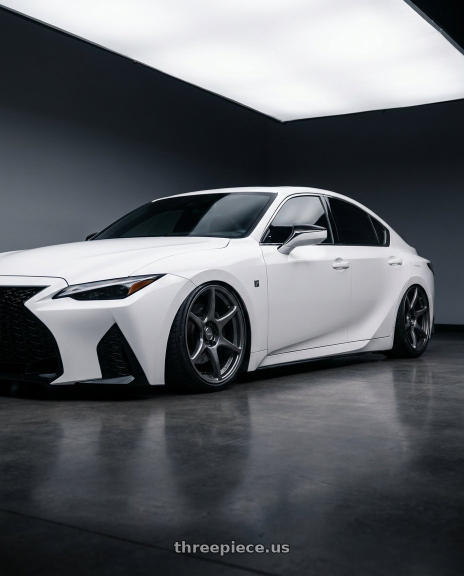 2024 Lexus IS 350 with Kansei K11G Tandem 5x114.3 19x9.5 12 Gunmetal wheels