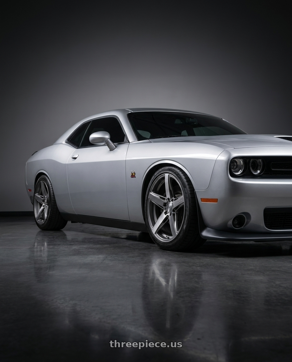 2023 dodge challenger scat pack with Niche 1PC M270 TERAMO 5X115 20X9.5 +15 ANTHRACITE BRUSHED FACE TINT CLEAR wheels