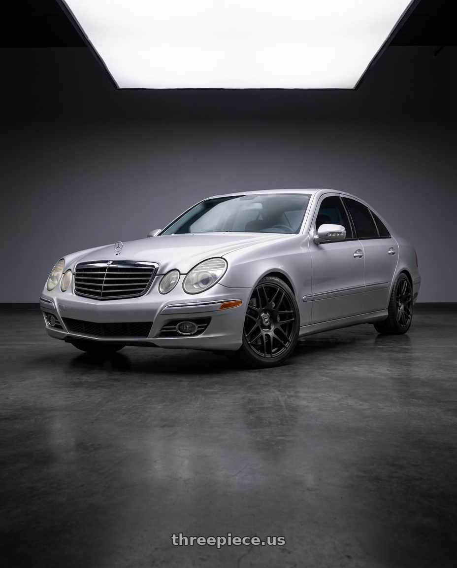 2007 Mercedes-Benz e320 bluetec with Forgestar F14C 5x112 18x9.5 +35 Satin Black wheels