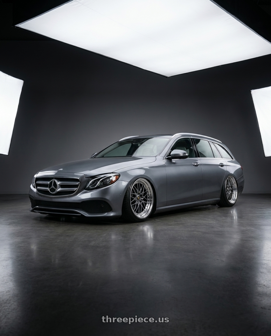2020 Mercedes benz e300de wagon year with Work Vs-Xv 5x100 18x7+15 A Disk Brilliant Silver Black wheels