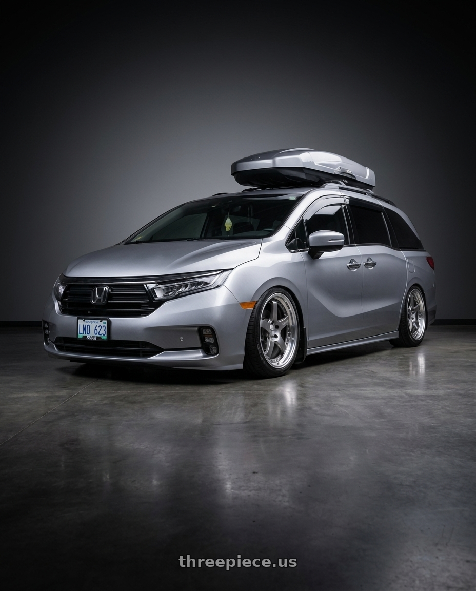 2024 Honda Odyssey with SSR Professor SP4 5x120 20X7.5 30 SL Disk Titan Silver wheels