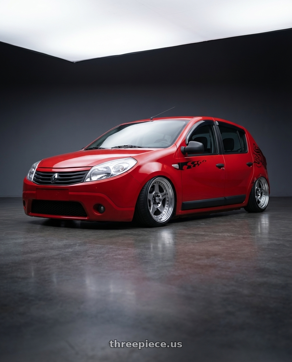 sandeiro rosa 2009 adesivado with Work Meister Cr01 4x100 16x5+10 A Disk Bright Buff Finish wheels