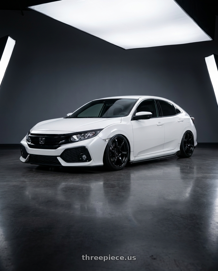 2019 Honda Civic with Advan RGIII 5x114.3 19x10.5+15 Gloss Black wheels