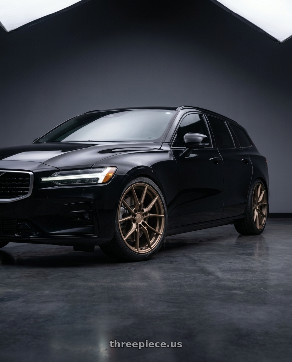 2020 Volvo v60 t5 r with TSW NEPTUNE 5X108 20X8.5 +40 MATTE BRONZE wheels