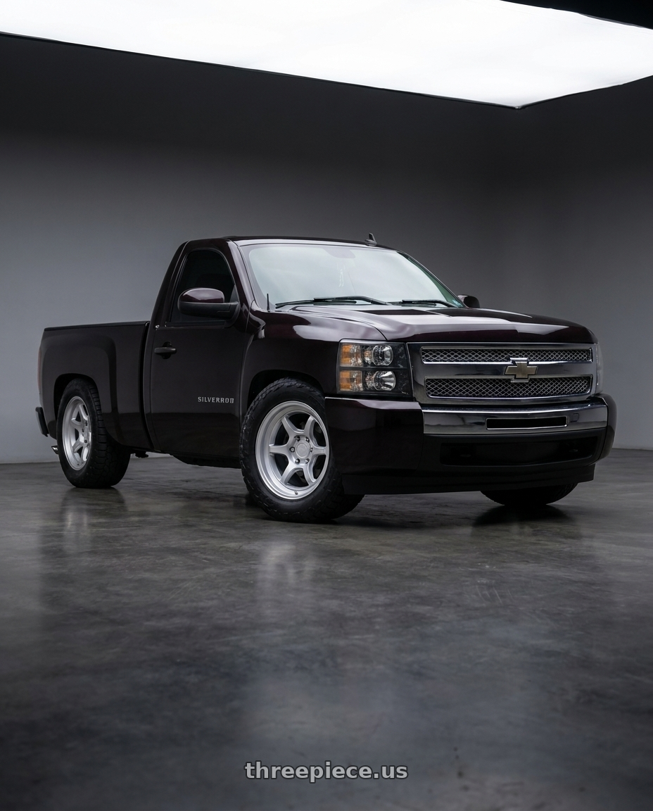 2008 chevy silverado  with Black Rhino SHOGUN 6X139.7 17X9 -38 HYPER SILVER wheels