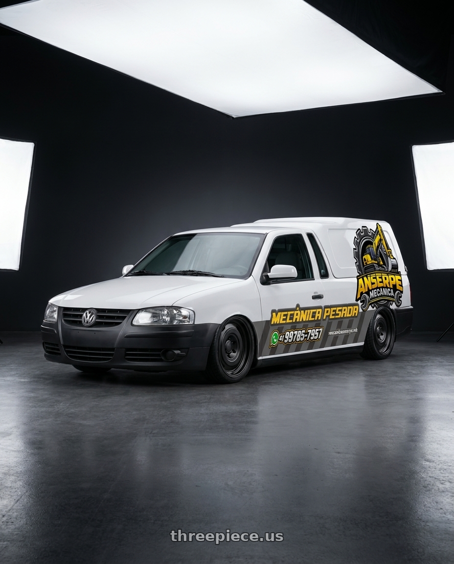2008 volkswagen saveiro com capota with fifteen52 ANALOG HD 5x120 17x8.0 +25 ASPHALT BLACK (SATIN BLACK) wheels