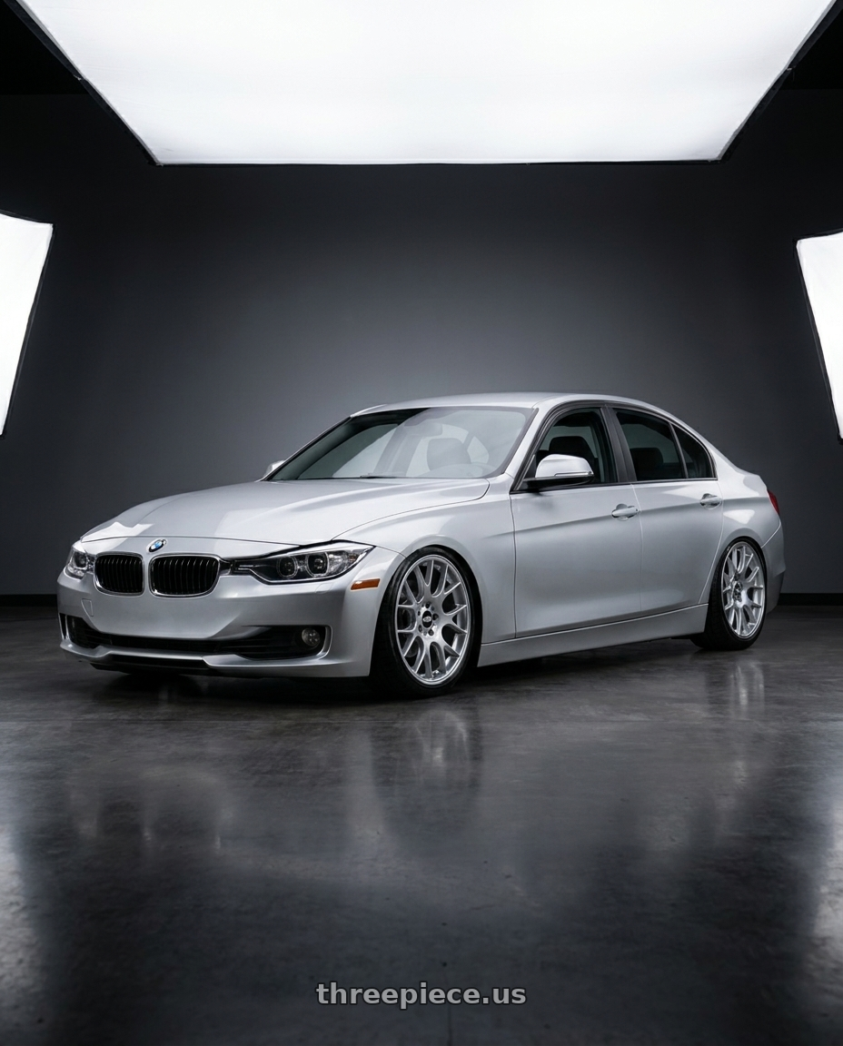 2015 Bmw f30 with BBS CH-R 5x120 20x9 +44 Brilliant Silver Polished Rim Protector wheels