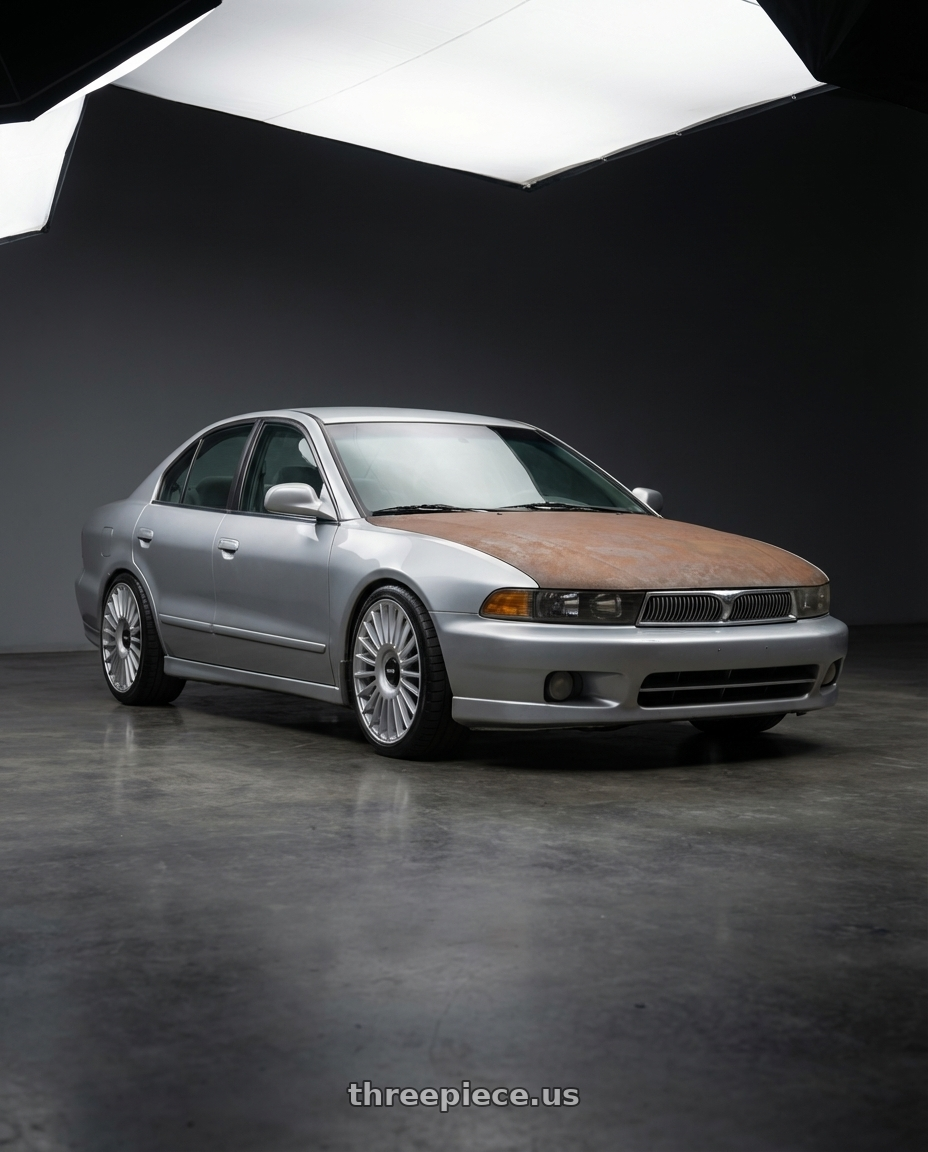 2001 mitsubishi galant with Rotiform RC202 GRZ 5X112/5X120 22x11.5 +40 GLOSS SILVER wheels