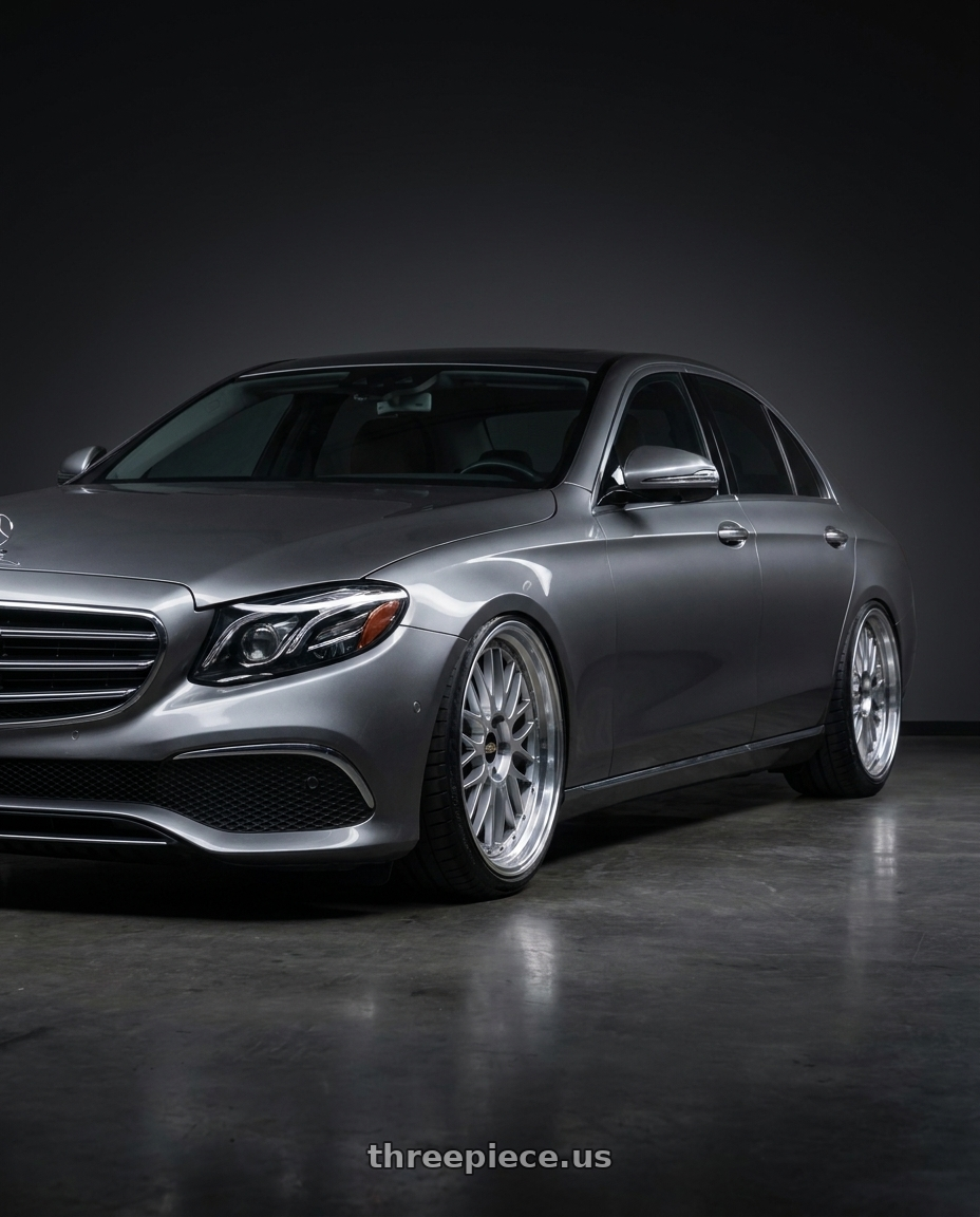 2020 Mercedes W213 with BBS LM 5x114.3 20x10.5+20 Diamond Silver wheels