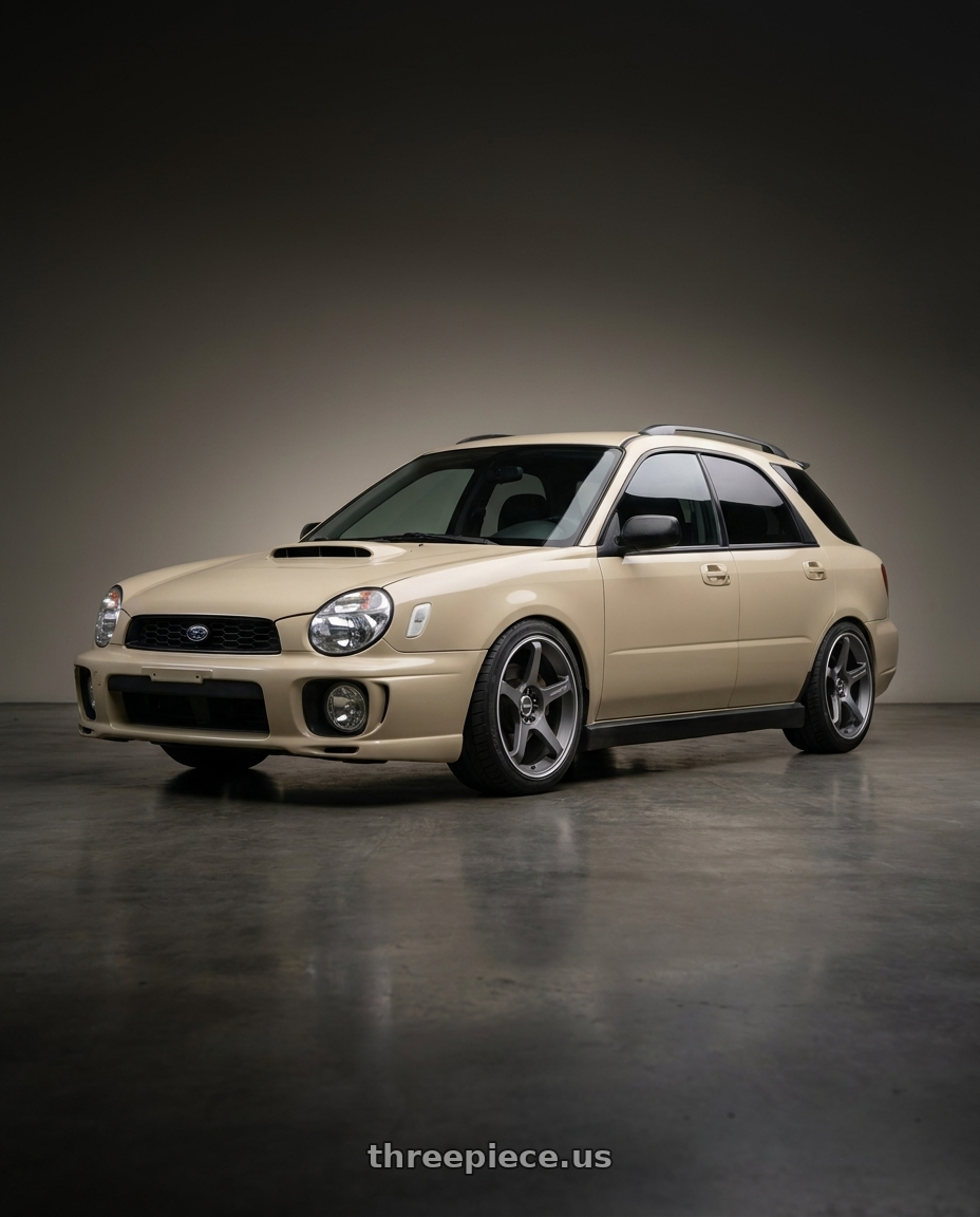 2002 subaru wrx wagon with Motegi MR159 BATTLE V 5X114.3 17x8.5 +45 GUNZILLA W/ MACHINED LIP STRIPE wheels