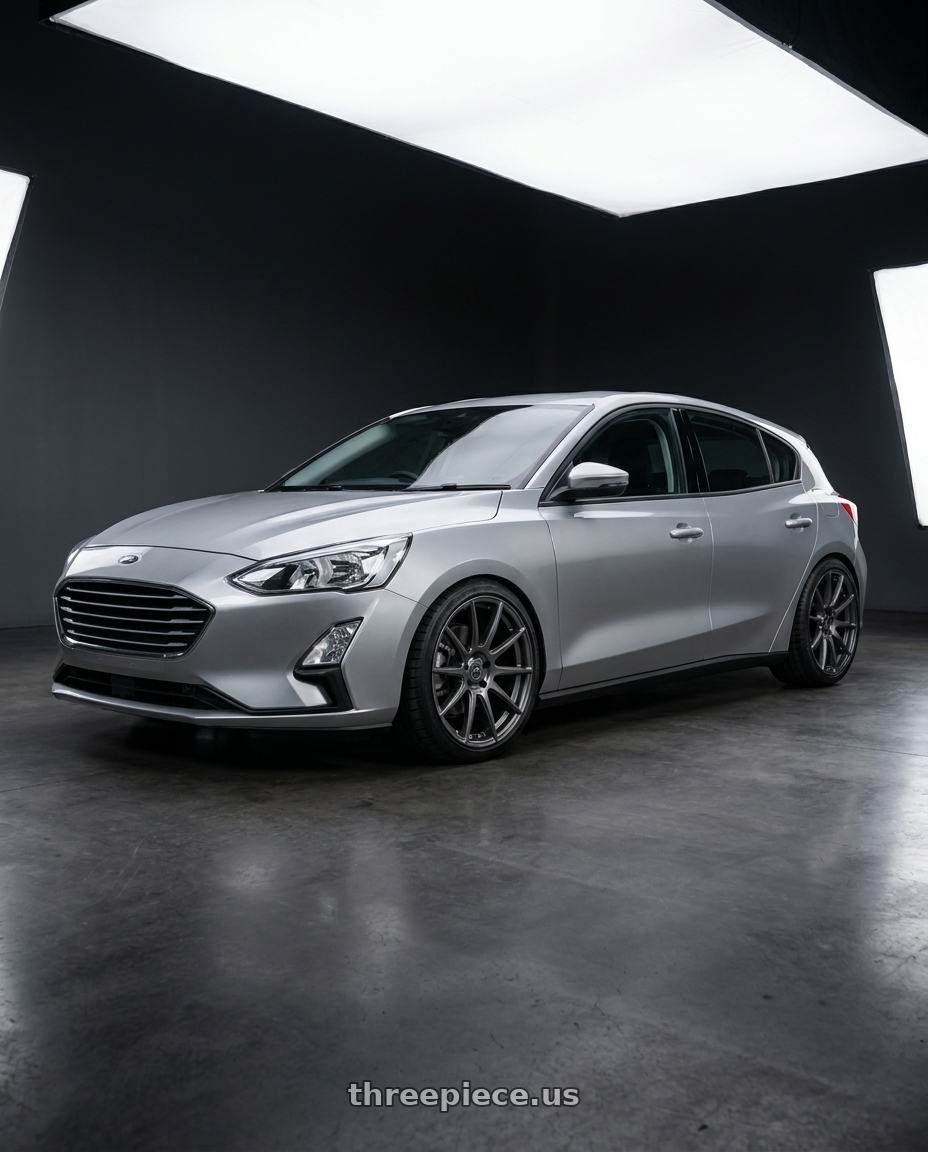 2020 ford focus with Forgestar CF10 5x120.65 20x12 +50 Gloss Anthracite wheels