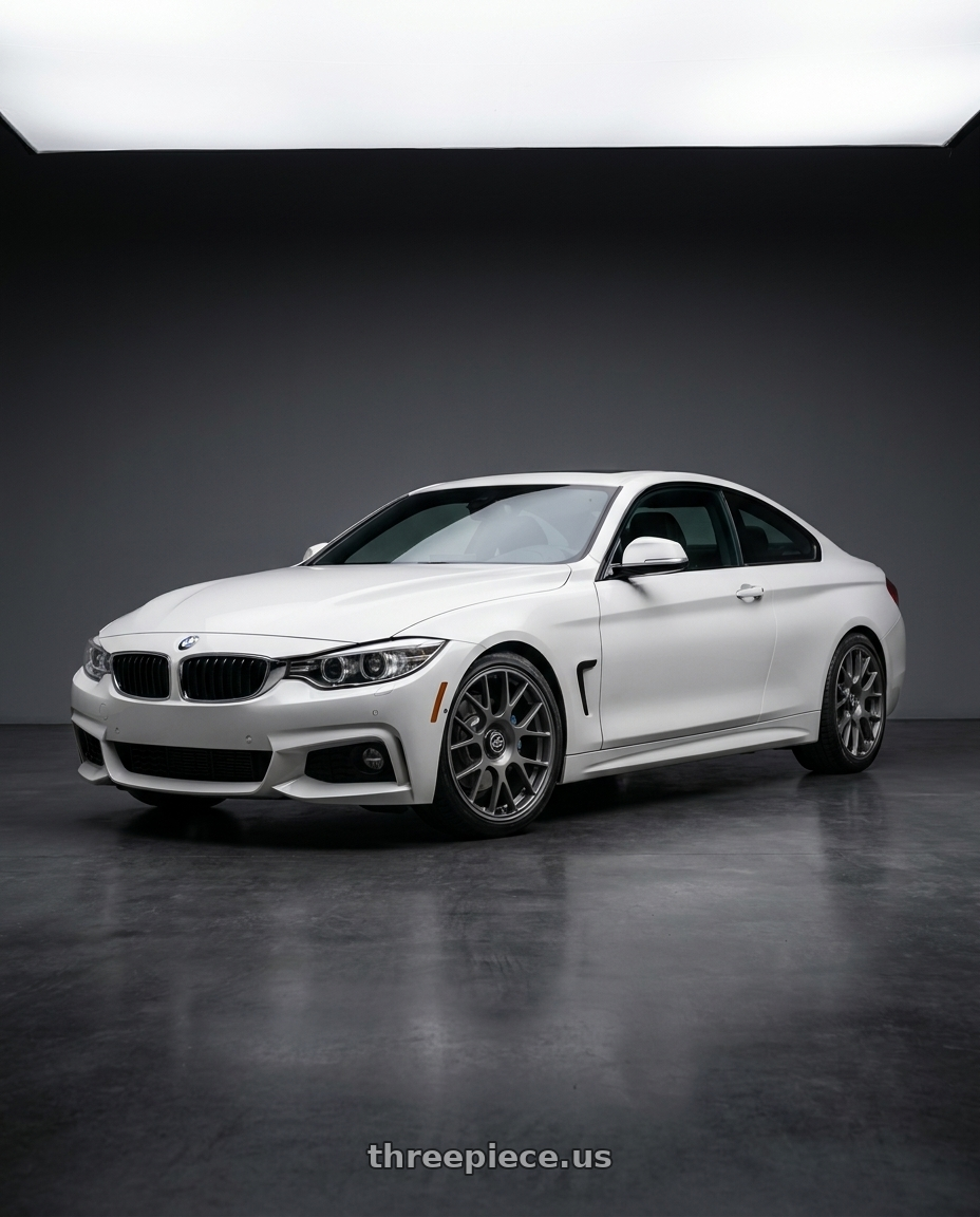 2020 Bmw 430I with fifteen52 APEX 5x112 / 5x120 18x8.5 +35 FROSTED GRAPHITE (SATIN GREY) wheels