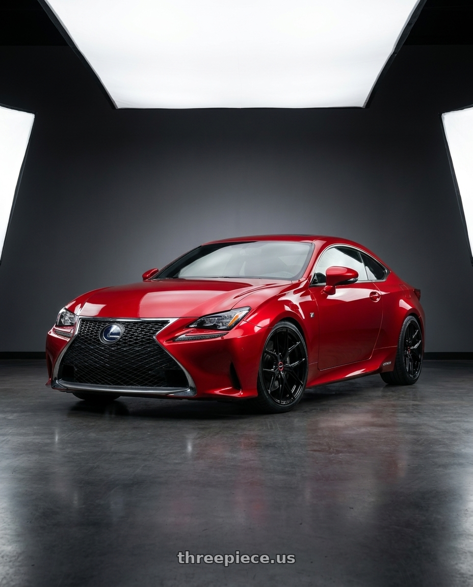 2018 Lexus RC F with Vossen HF-5 19x9.5 / 5x114.3 / ET40 / Deep Face / 73.1 - Gloss Black Wheel - HF5-9N63 wheels