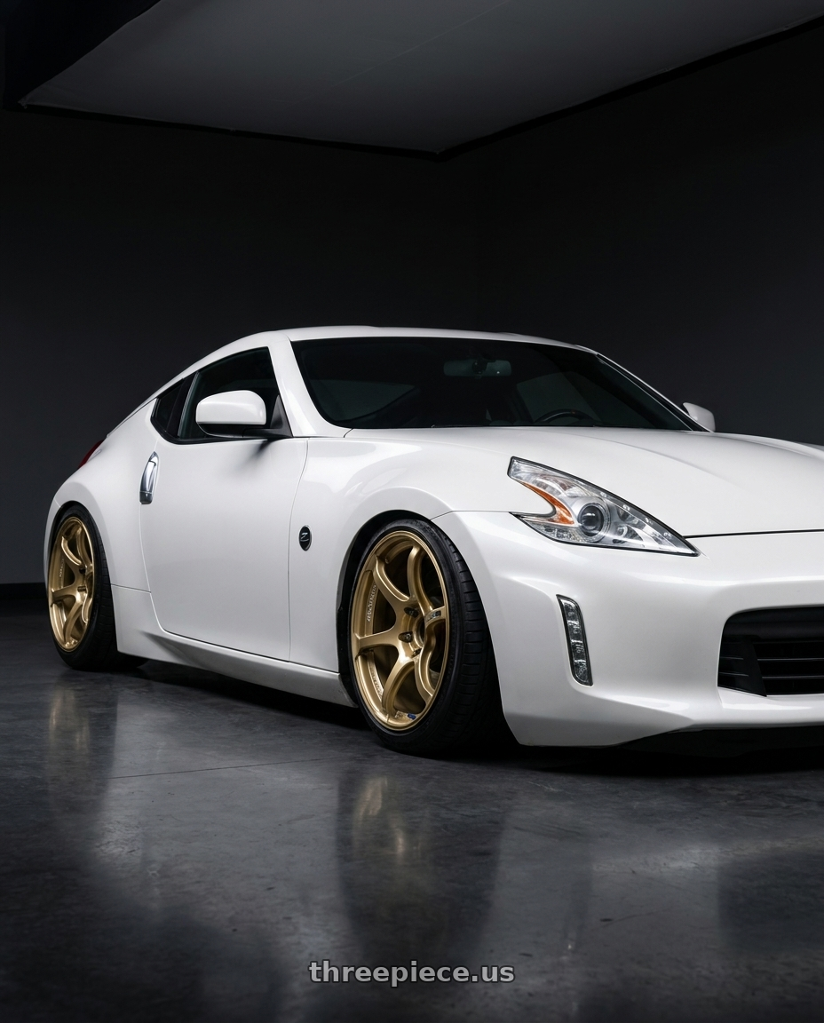 2019 Nissan 370Z with Advan RGIII 5x114.3 19x9.0+35 Gold wheels