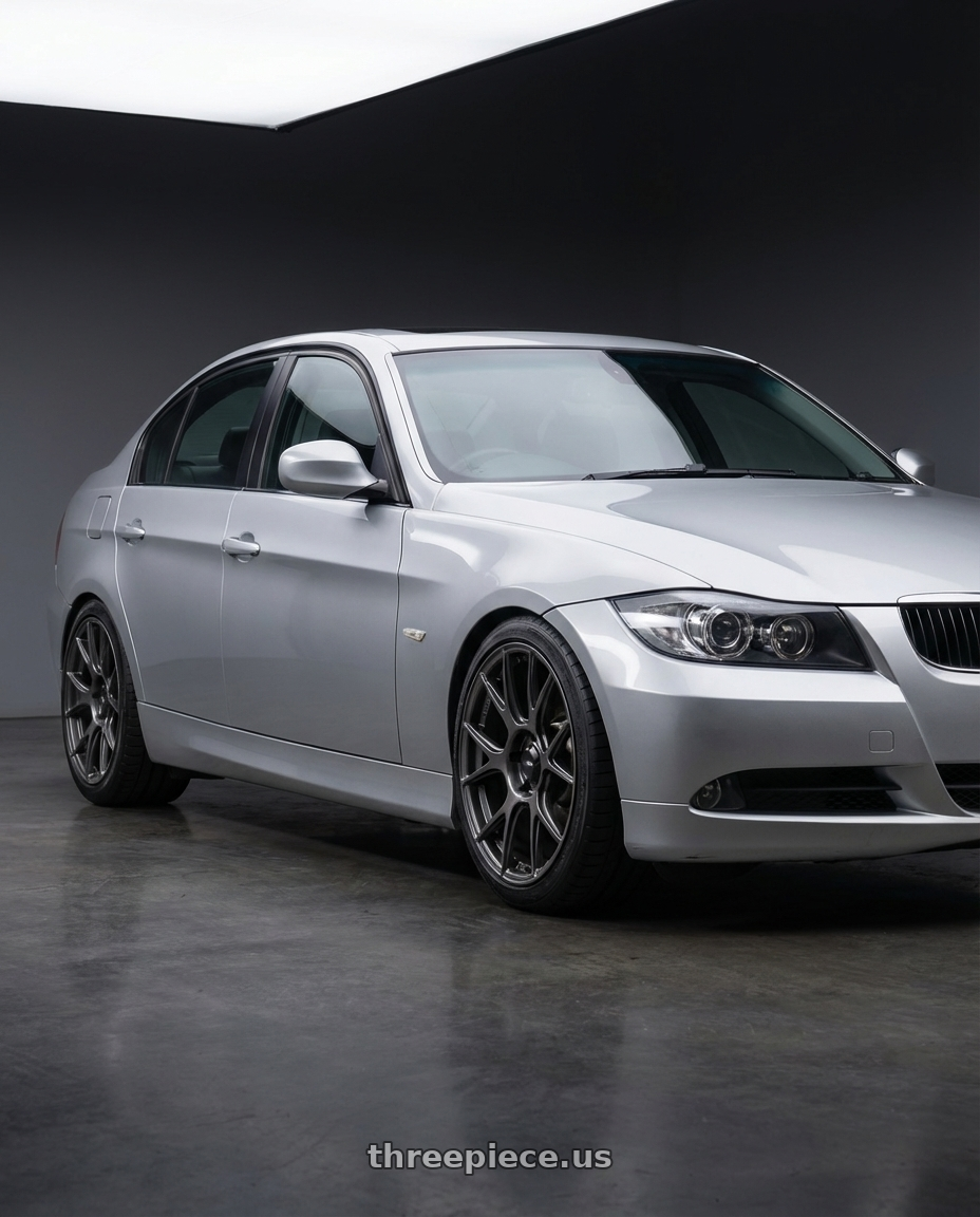 2012 BMW 3 Series E92 with Konig Ampliform 5x120 18x8.5+32 Dark Metallic Graphite wheels