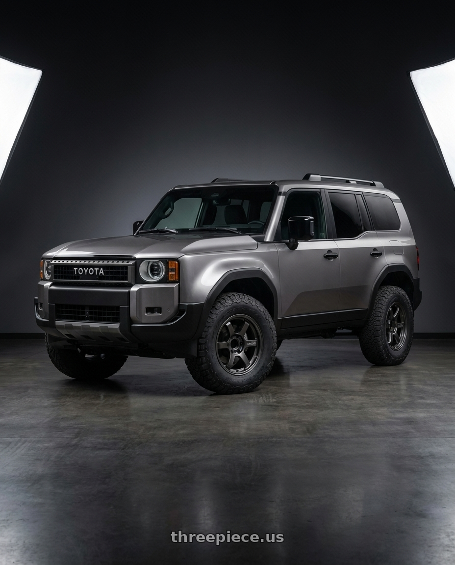 2026 Toyota Land Cruiser LC250 with Gram Lights 57DR-X 6x139.7 18x8.0+36 Super Dark Gunmetal AXZ wheels
