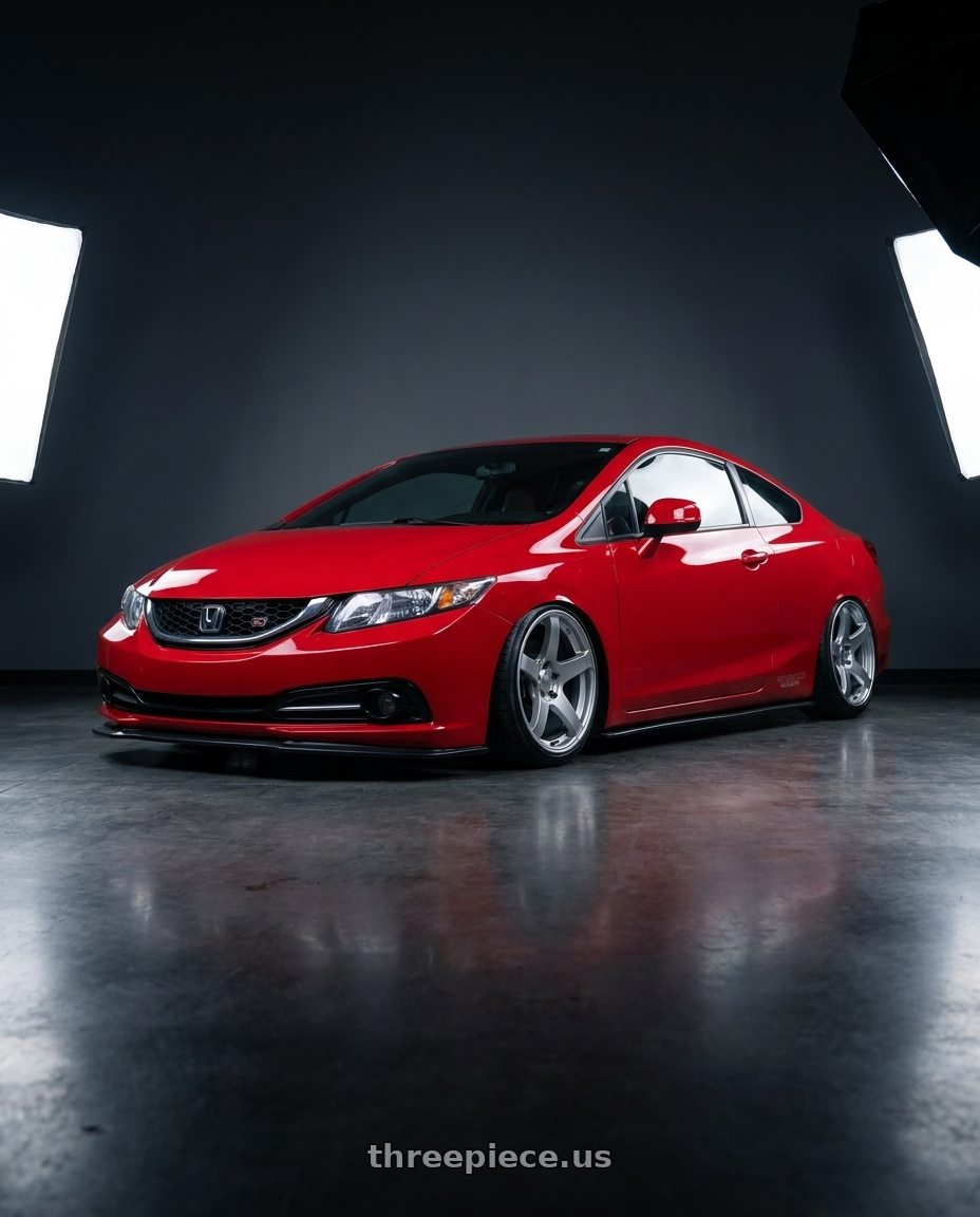 2015 Honda Civic Si with Ssr Gtv01 5x114.3 18x8+35  GLARE SILVER wheels