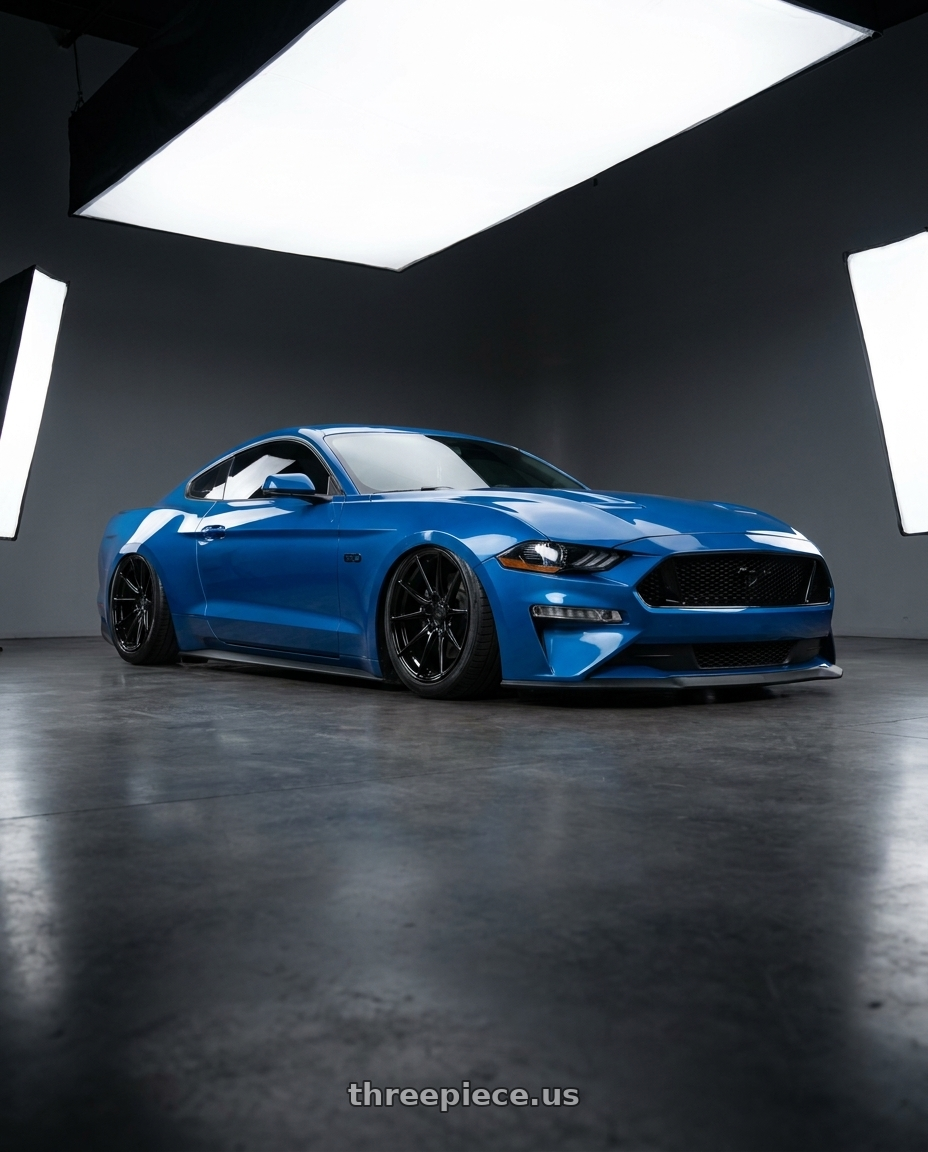 2022 Ford Mustang GT with Avant Garde Wheels M520R 5X114.3 19x9.5 +40 Gloss Black wheels
