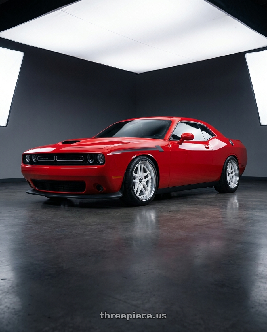 2021 Dodge Challenger GT AWD with ESR Wheels CS SERIES CS15 5x115 19x9.5 +35 Gloss White wheels