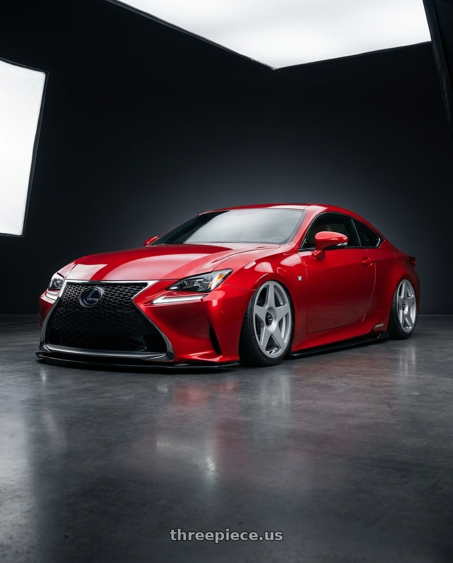 2018 Lexus RC F with fifteen52 TARMAC EVO 5x114.3 / 5x120 19x8.5 +35 SPEED SILVER (GLOSS SILVER) wheels