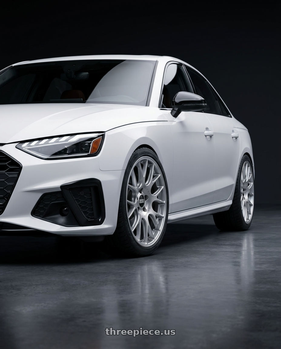 2020 Audi S4 with BBS CH-R 5x112 20x8.5 +40 Brilliant Silver Polished Rim Protector wheels