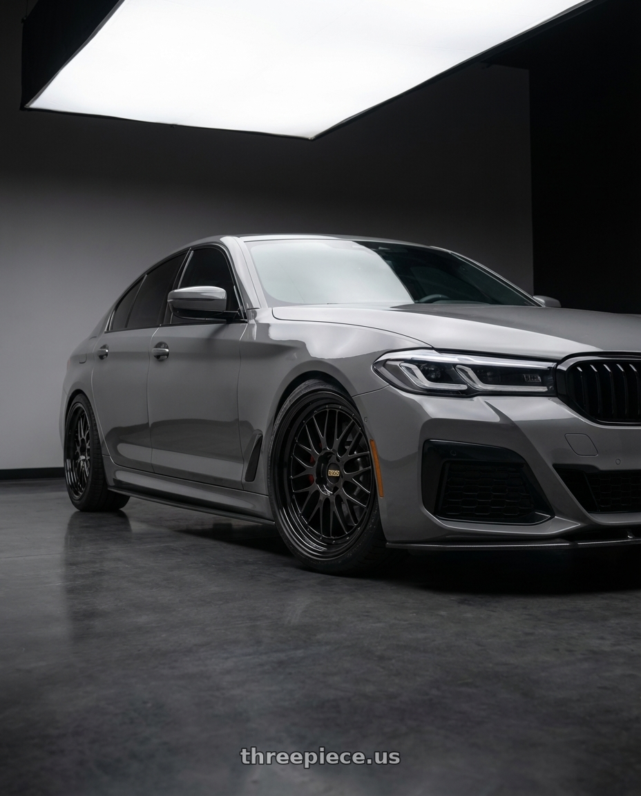 2022 BMW 530i  with BBS LM 5x120 20x9.0+15 Diamond Black wheels