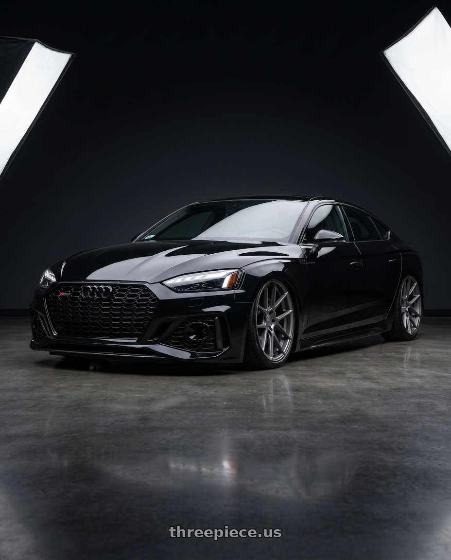 2022 Audi RS5 with Avant Garde Wheels M510 5X112 20x10 +25 Dolphin Grey wheels
